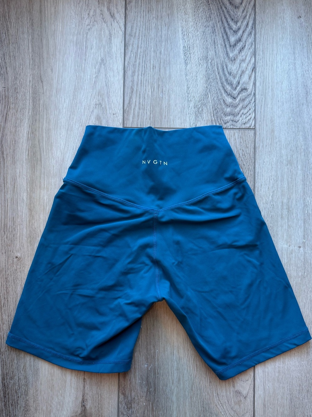 NVGTN Teal High-Rise Athletic Shorts